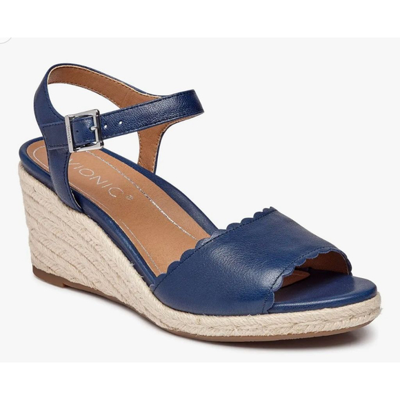 Vionic Women's Tulum Stephany Wedges - Espadrille Sandals Size 8 - Picture 1 of 9